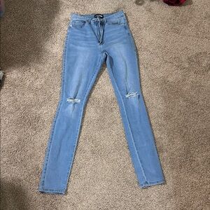 Fashion Nova Light Blue High Rise Jeans